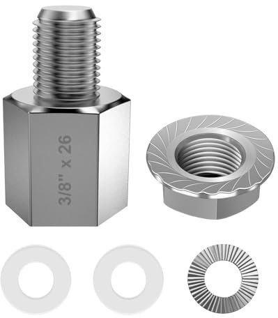 NICEDACK Adaptateur d'embrayage Universel pour remorque de vélo - 3/8 x 26 - Argenté