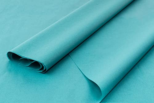 Farbiges Seidenpapier / Geschenkpapier / Geschenkpapierbögen (50,8 x 76,2 cm) erhältlich in 10er/25er & 50er (Türkis, 50 Stück)