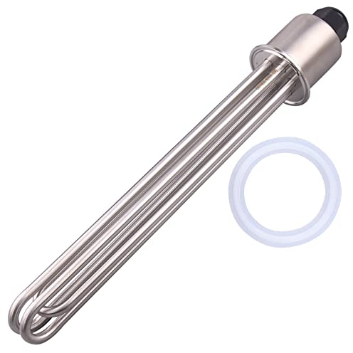 DERNORD 2 Inch Tri-Clamp 240V Water Heating Element Immersion U Type Electrical Brewing Boiler Heater (240V 9000W)