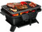 TANGZON Cast Iron BBQ Grill, Portable Pre-Seasoned Charcoal Grill Stove with Grate Lifter, Double Sided Grilling Net, Air Control & Coal Door, Hibachi-Charcoal Grills for Camping Picnic Party