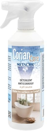 Metacril CorianCare + Vaporizzatore, Prodotto Specifico per la Pulizia del Corian, per Tutta la Casa - 500 ML