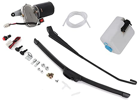 Bras eau douille pot tuyau moteur essuie-glace ensemble ensemble essuie-glace électrique kit de montage essuie-glace moteur lame pour UTV ATV essuie-glace ensemble