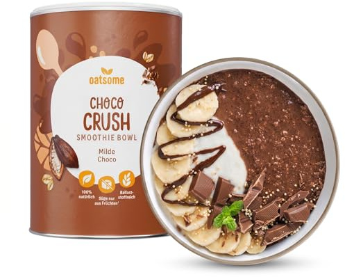 OATSOME® Choco Crush | Smoothie Bowl Mit Mildem Kakao & Cremigem Hafer | 100% Natürlich, Vegan & Ohne Zuckerzusatz + Zusatzstoffe | Einfache Zubereitung | Frühstück & Snack | Gefriertrocknung | 400g…