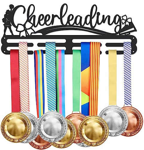 SUPERDANT Cheerleading Medaillenhalter Sport Medaillen Aufbewahrung Wandhalterung Metall Ohne Medaillen Aufhänger Läufer Heimabzeichen Laufen Marathon Gymnastik Geschenke für Sportler Kinder