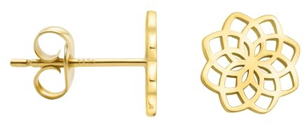 SOFIA MILANI - Damen Ohrringe 925 Silber - vergoldet/golden - Blumen Ohrstecker - E2117