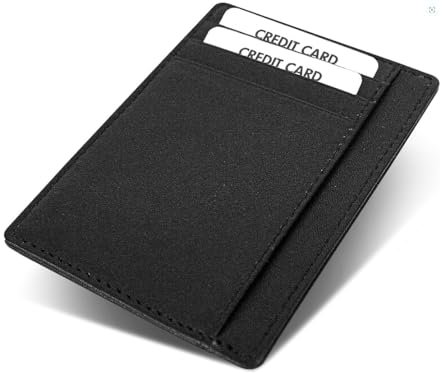 FLEXIBILITE® Kartenetui aus Leder - 7 Fächer Card Holder mit RFID Schutz und Sichtfenster - EC Karten und Geldscheine für Damen und Herren - mini Geldbörse- ca. 15g