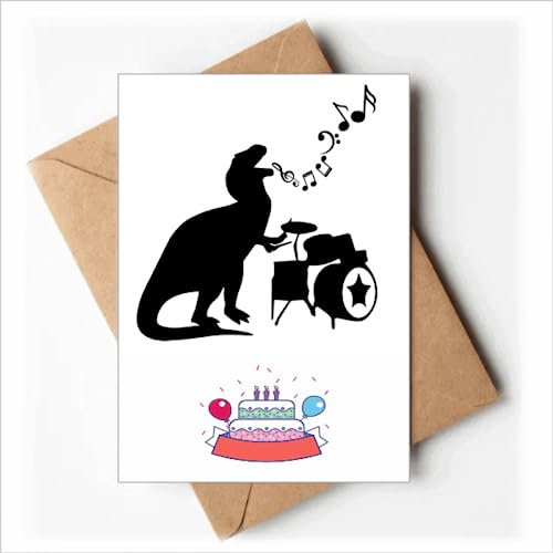 Grußkarten mit Schlagzeug singende Musik schlagen Happy Birthday Umschläge blanko