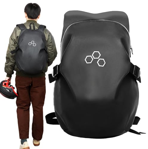 Raxove Zaino per moto - Zaino di grande capacità con più scomparti | Zaino riflettente per esplorazione, ciclismo, competizione, guida quotidiana, viaggi, viaggi