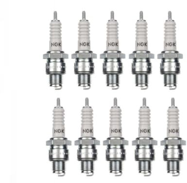 10x Zündkerze B6HS Kurzgewinde passend für Simson S51, S70, SR50, SR80, S53, KR51/1, KR51/2, Schwalbe, Duo, Star, Sperber – Mofa Moped Zündkerzen Set – 10 Stück
