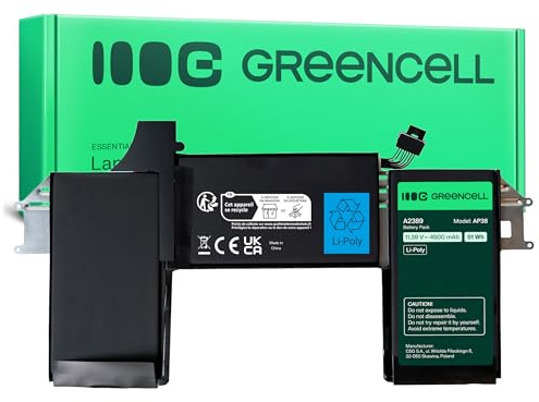 Green Cell Laptop Akku für Apple MacBook Air 13 2020 13 A2337 2020 MacBookAir10,1 MGN63ZE/A 13 M1 MGN73ZE/A MGN93ZE/A MGNA3ZE/A