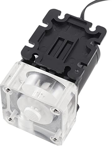 Yctze Pompa per di Raffreddamento Ad Acqua per PC Silenzioso, Pompa per Acqua CPU da 500 L/H, Filettatura G1/4 - Adatta per Raffreddamento del Computer, PWM 12v, Include