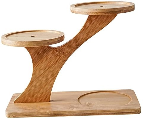 INOOMP Tiered Pflanzenständer Aus Holz Mehrstufiges Pflanzeregal Für Innenräume Stabiler Blumentopfhalter Für Wohnzimmer Geeignet Für Zimmerpflanzen Und Sukkulenten Rustikaler Look