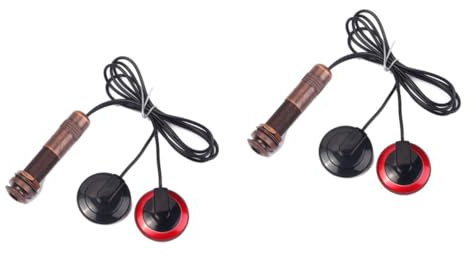 ibasenice 2pcs Mandolin Pickup Piezo Microphone Pickup and Internal Sensor Transducer Delivers Sound for Musician Equipment Compatible Electric Mandolin Features Endpin Jack for Use