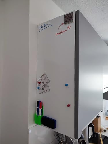 PVC-Frei Selbstklebende Magnetfolie Whiteboard | Weißwandtafel | Schreibtafel | Wandfolie | Farbe: Weiß (60x40cm)