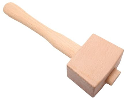 QUMIIRITY Kleiner Holzhammer Handgefertigter Holzschlägel Robuster Holzhammer Für Holzarbeiten Für -projekte Und Heimwerker Hochwertiges Material Für Lange Haltbarkeit
