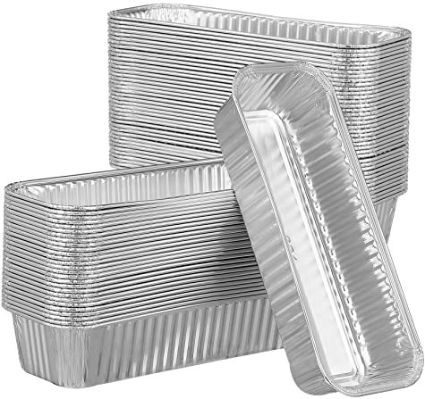 MAGICLULU Boîtes À Lunch En Aluminium 125 Pièces – Casseroles En Aluminium Avec Couvercles Pour Cuisiner Rôtir Griller Et Servir Des Buffets