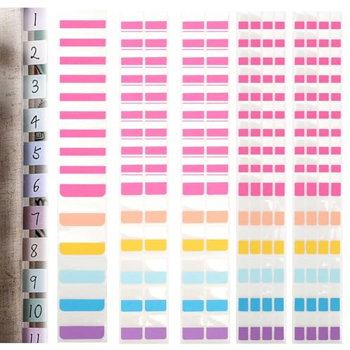 PARFCO Kleberegisterkarten, 50 Seiten 780 Stück Haftnotizen Page Markers Tabs, Bücher Markieren Set, 3 Größen, Transparente Anmerkungsetiketten, für Bücher, Dokumente, Tagebücher