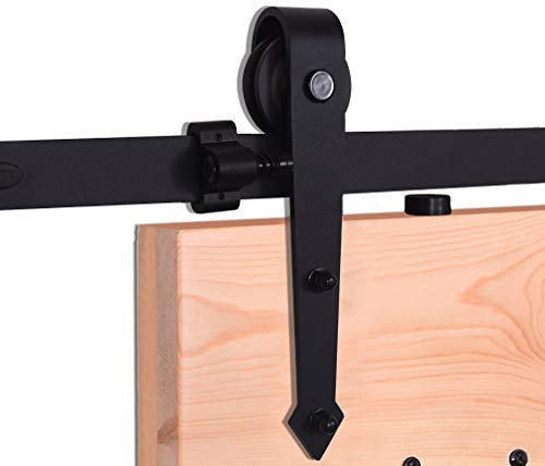 Hardware per porta scorrevole in legno, 457 cm, sistema di binari per armadio con azione scorrevole scorrevole