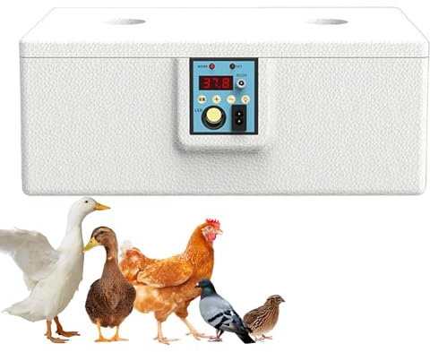 Brutapparat Für Eier - Brutautomat Für 10-25 Wachteleier | Intelligenter Brutkasten Mit Automatischer Wendefunktion Für Geflügelhaltung Im Freien & Garten