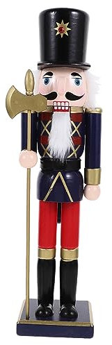 Cabilock Casse-Noisette De Noël Bois Figurine De Décoration De Bureau Ornement De Table De Noël Cadeau
