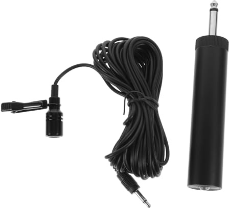 SUPVOX Professional Condenser Mini Microphone for Musical Instruments with Noise Reduction and Flexible 5m Wire, Metal Lavalier Mic for Erhu and Stage Performance