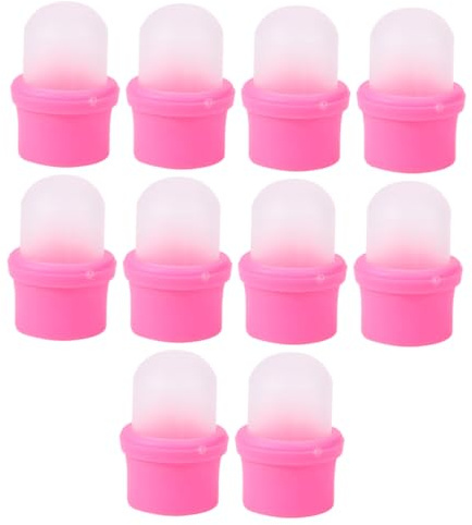 BAZEITFLOW 10 Stück Teiliges Nagellackentferner aus Hochwertigem PP Wiederverwendbare Maniküre Nagel Soaker Abdeckungen für Effektives Entfernen von Nagellack Bequem und Langlebig für Uv Gel