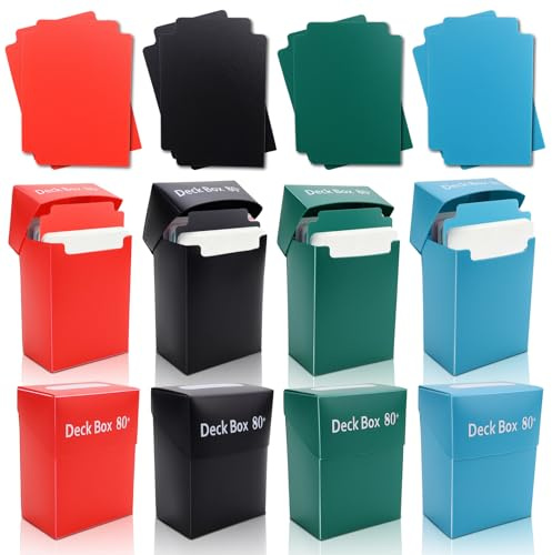 YICH Lot de 8 boîtes de deck pour MTG, 95 x 72 x 47 mm, pour plus de 80 cartes