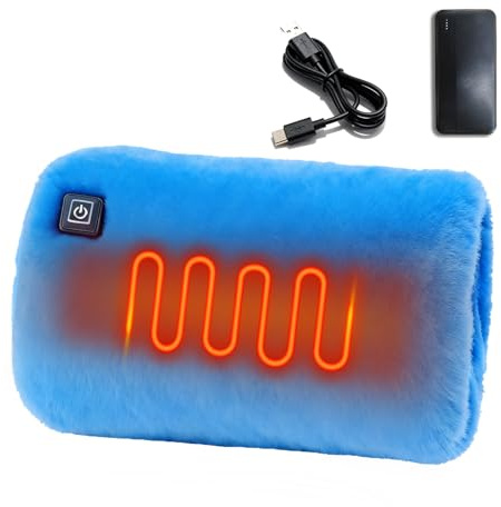 ZCJ Handwärmer Elektrisch, Beheizbare Handschuhe mit 10000mAh Akku, Taschenwärmer wiederverwendbar 3 Heizstufen für Damen Herren, nachaltige Alternative zu Einwegprodukten.