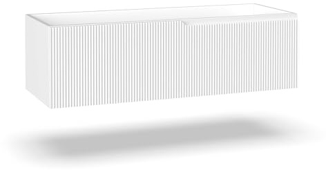 Aqa Design base portalavabo 1 cestone, sotto lavabo da bagno nr1 cassetto con scorrimento e chiusura soft close, mobile sottolavabo, Made in Italy - Bianco - 120x45x35 cm
