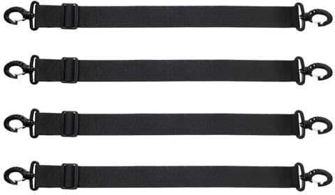 Dqsgiqe Ski Straps for Carrying | Set of 4 Nylon Ice Skate Transport Shoulder Strap - Adjustable Boat Carrier | for Ski Snowboard Winter Outdoor Camping Hiking Mountain Tour