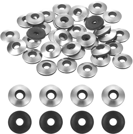 QUARKZMAN 120 Piezas Arandelas De Sellado De Goma EPDM Unidas, 3/16 x 9/16 304 Acero Inoxidable Arandelas De Neopreno Para Tornillos, Pernos, Paneles Metálicos, Maquinaria