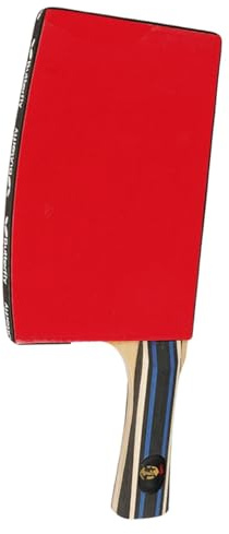 MotiveTech Tischtennisschläger Wettbewerbsfähiger Holzschläger Langer Griff Präzises Penhold Einzigartiges Design für Turnier Sporthalle Training Profi Spieler, mit Gummi
