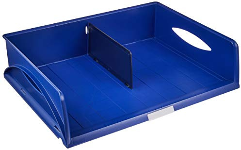 Leitz Ablagekorb Querformat A3, Ideales Sortier- und Ablagesystem für Poststellen und Kopierräume, Blau, Sorty, 52320035