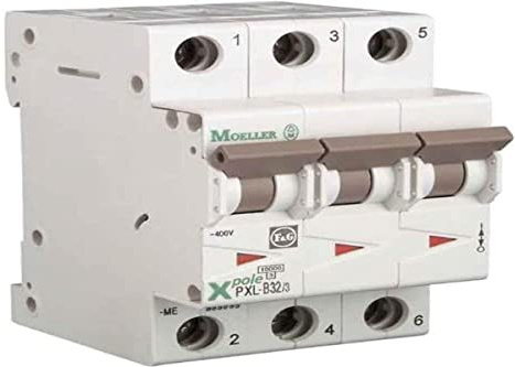 Eaton PXL, S200 MCB Leitungsschutzschalter Typ B, 3-polig 25A 400V, Abschaltvermögen 10 kA xPole DIN-Schienen-Montage