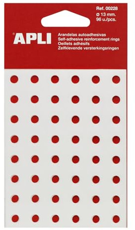 Apli 228 Verstärkungsringe, transparent, 96 Stück