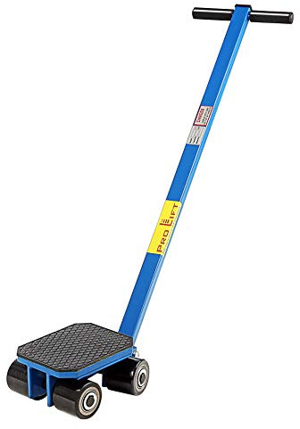 Pro-Lift-Montagetechnik 6t Lenkfahrwerk mit 1000mm Zugstange, Panzerrollen, 2 Lenk + 2 Bockrollen, 00420