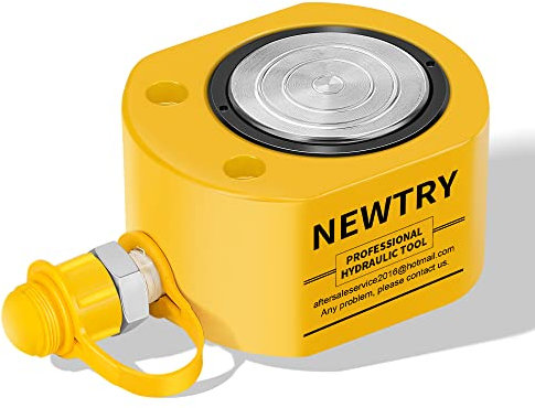NEWTRY Hydraulischer Wagenheber Super dünner Hydraulikzylinder Tragbarer Stempelwagenheber Mini Wagenheber (20T, 13mm)