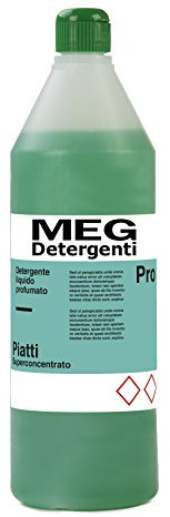 DETERGENTE MEG - PIATTI GEL SUPERCONCENTRATO AL LIMONE VERDE HACCP - FLACONE 1 KG