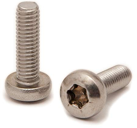 DERING Tornillos alomados M2 x 12 (30 unidades) con hexágono interior (TX) ISO 14583 DIN 7985, acero inoxidable A2, tornillos de cabeza alomada, ISR, inoxidable