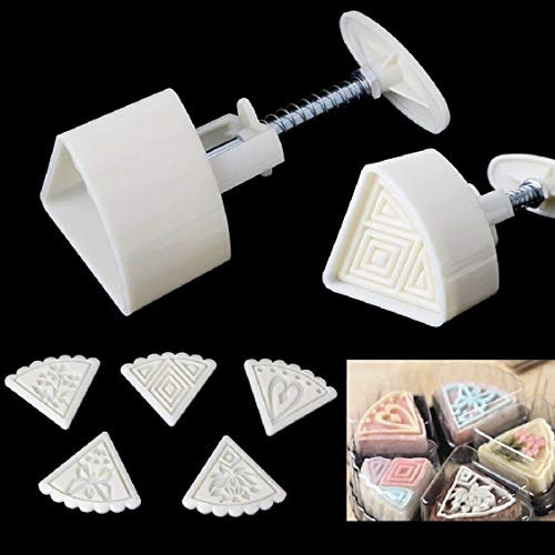 Lapetitecaverne CDGH-MGOH-037 - Emporte Pièce Poussoir 5 Empreintes Makrout Baklawa Sablés Gateaux Orientaux