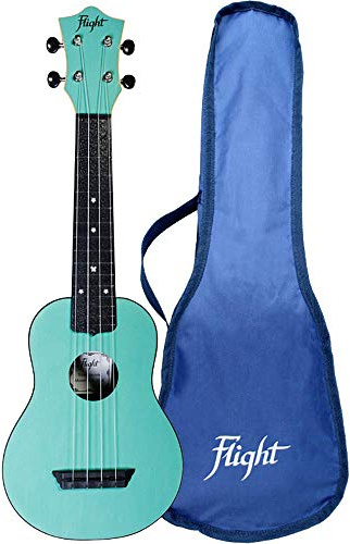 Flight - Serie Travel - Soprano - (TUS-35LB) - Ukelele de 4 cuerdas, color azul claro