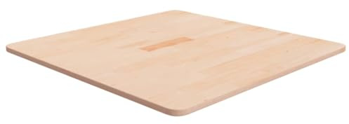 vidaXL Tischplatte Quadratisch 70x70x1,5 cm Eichenholz Unbehandelt
