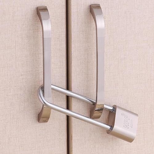 Serrure de Portail et d'Armoire avec Verrou à Faisceau Long - Corps de 40 mm de Large, Pour Casier de Gym - Anse de Verrouillage
