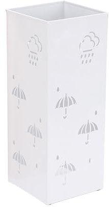 Eastuy Schirmständer Regenschirmständer Aus Metall Modernem Design Quadratischer Schirmständer Mit 4 Anti-Rutsch Füße, Regenschirmbehälter Dekorative Vase Für Und Bürodekoration