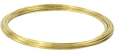 Metall Kupferdraht, Messingdraht, Kupferdraht, Faltbare Metallspule für die Herstellung von Perlenketten, Durchmesser 0,2-0,4mm, Länge 3m, 0,4mm (3m) (Size : 0.4mm (3m)