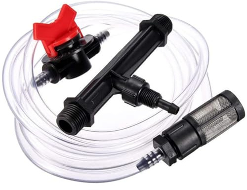 CENMEN Kits de Inyector de Fertilizante Venturi de Rosca Macho de 1 Pulgada, de Riego para Agricultura de JardíN, Herramienta de Fertilizante, 1 Juego