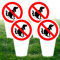 Cartello Per Cani Con Palo,4 Pcs 30cm*15cm Segnale Di avvertimento Per Cani,Prato Non E Un Cartello Per La Toilette Per Cani,Cartello Per Divieto Cani Per La Segnaletica Di Avvertimento Del Giardino