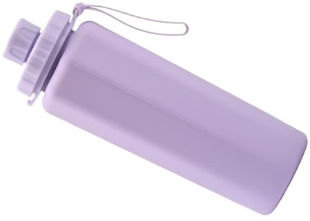 Vaso de silicona plegable de alta capacidad para ahorrar espacio, botella de agua plegable de silicona para autocaravanas y viajeros
