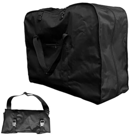London Craftwork Reise-Transport-Aufbewahrungstasche für Brompton- und 14-Zoll-Falträder von Dahon, Schwarz , 75*40*65cm, Reisetasche