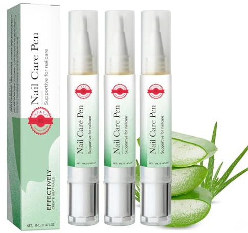 3 Stück Nail Care Pen - The Original, Nail Care Pen Nagelpilz Stift, Nail Care Pen Kosmetische Pflege Bei Nagelpilzinfektion, Mit TeebaumöL, Vitamin E & Aloe Vera (3 Stück, 4ml)